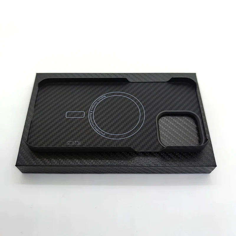 For Magsafe Magnetic for Iphone 13 14 Pro Max Case Real Carbon Fiber Phone Cover for Iphone13 Pro Mini 14 plus Case Aramid Fiber