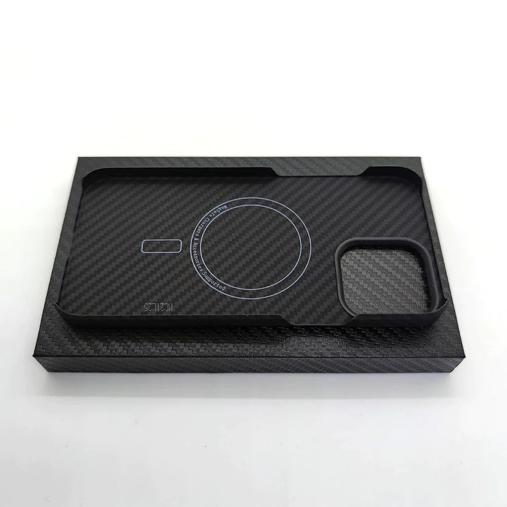 For Magsafe Magnetic for Iphone 13 14 Pro Max Case Real Carbon Fiber Phone Cover for Iphone13 Pro Mini 14 plus Case Aramid Fiber