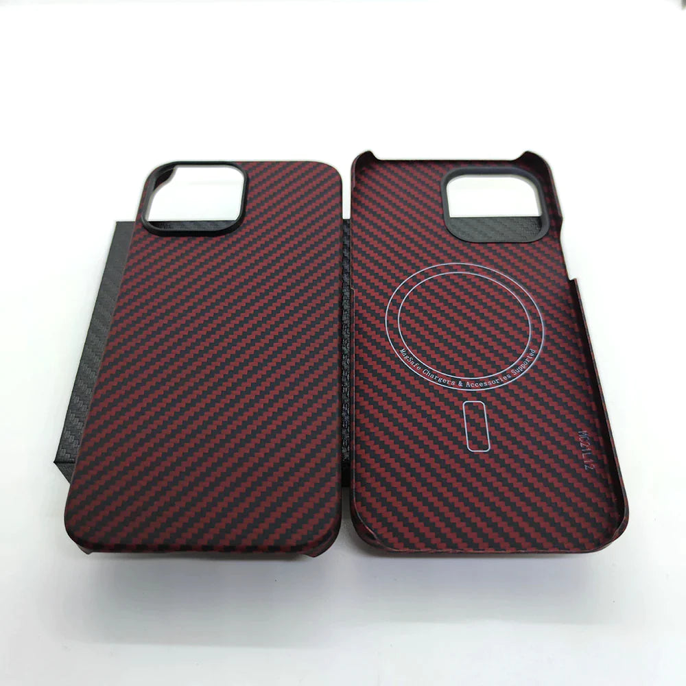 For Magsafe Magnetic for Iphone 13 14 Pro Max Case Real Carbon Fiber Phone Cover for Iphone13 Pro Mini 14 plus Case Aramid Fiber