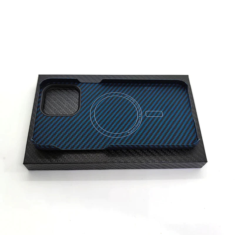 For Magsafe Magnetic for Iphone 13 14 Pro Max Case Real Carbon Fiber Phone Cover for Iphone13 Pro Mini 14 plus Case Aramid Fiber