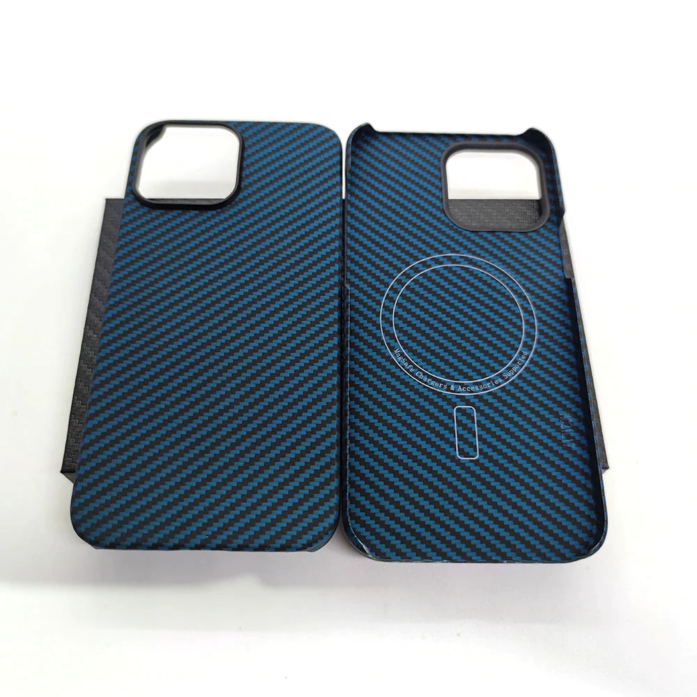 For Magsafe Magnetic for Iphone 13 14 Pro Max Case Real Carbon Fiber Phone Cover for Iphone13 Pro Mini 14 plus Case Aramid Fiber