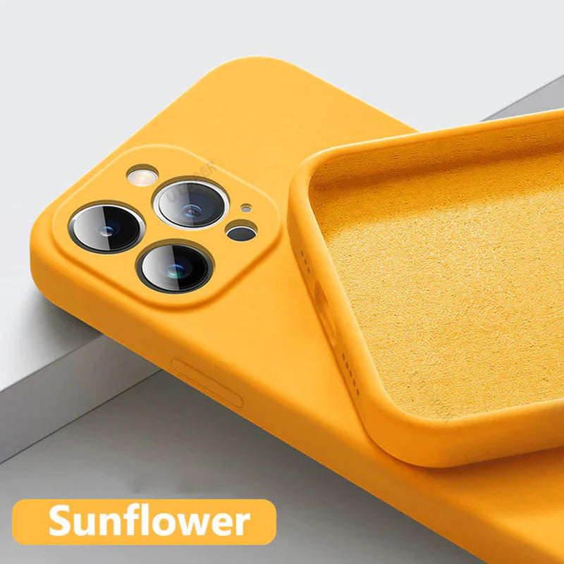 UTOPER Square Liquid Silicone Phone Case for Iphone 14 11 13 12 Pro Max Mini X XR XS 7 8 plus SE 2020 Protection Back Cover