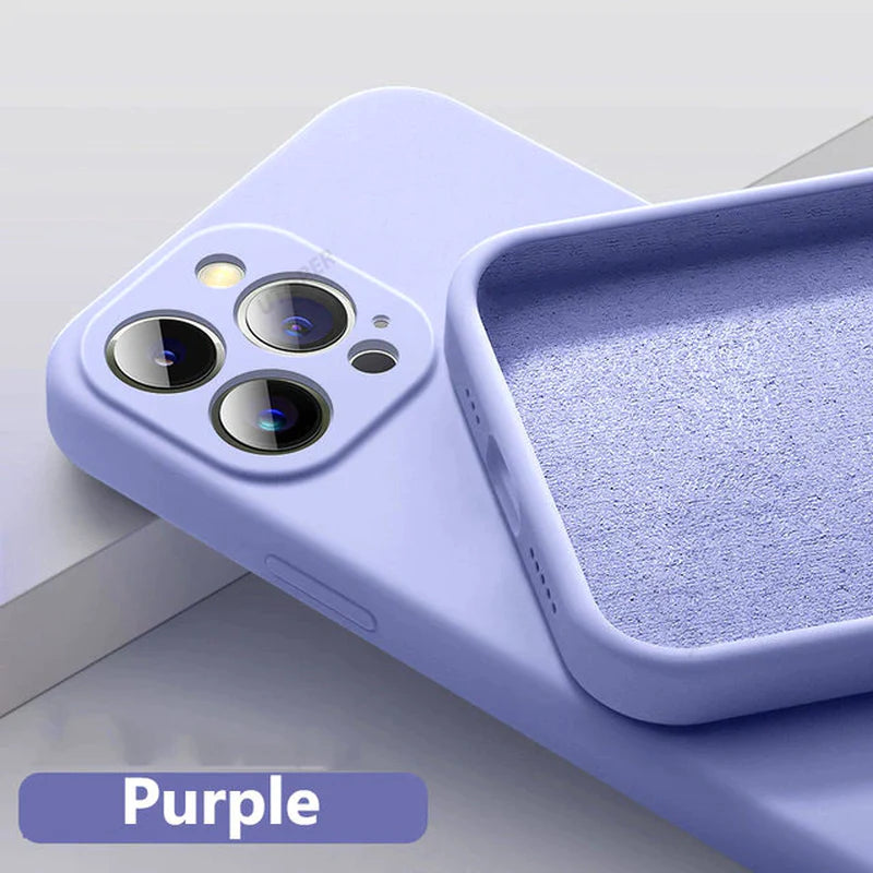 UTOPER Square Liquid Silicone Phone Case for Iphone 14 11 13 12 Pro Max Mini X XR XS 7 8 plus SE 2020 Protection Back Cover