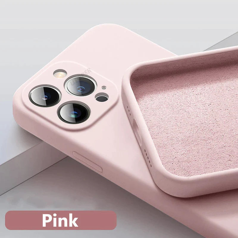 UTOPER Square Liquid Silicone Phone Case for Iphone 14 11 13 12 Pro Max Mini X XR XS 7 8 plus SE 2020 Protection Back Cover