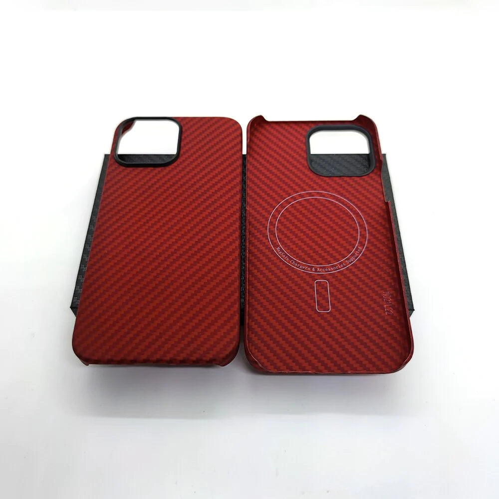 For Magsafe Magnetic for Iphone 13 14 Pro Max Case Real Carbon Fiber Phone Cover for Iphone13 Pro Mini 14 plus Case Aramid Fiber