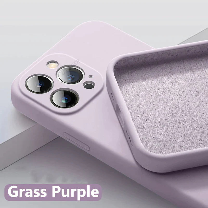 UTOPER Square Liquid Silicone Phone Case for Iphone 14 11 13 12 Pro Max Mini X XR XS 7 8 plus SE 2020 Protection Back Cover