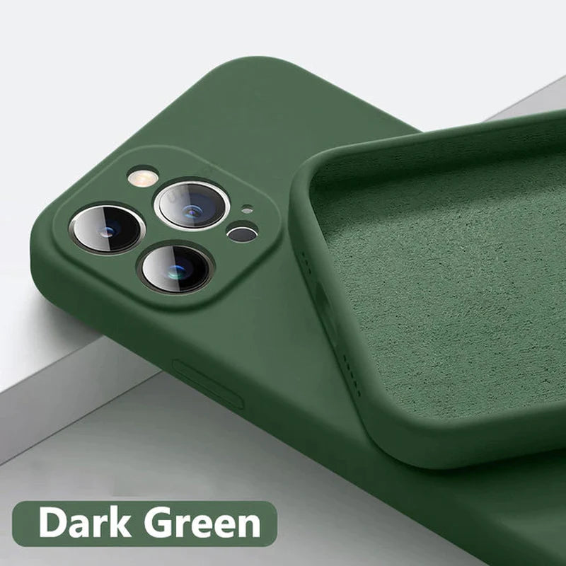 UTOPER Square Liquid Silicone Phone Case for Iphone 14 11 13 12 Pro Max Mini X XR XS 7 8 plus SE 2020 Protection Back Cover